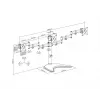 Monitorų stovas MULTIBRACKETS M Deskstand Basic Triple — 3 vietų, VESA 75x75–100x100, iki 24 kg, 15–27 colių ekranams, juodas