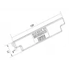 Multibrackets M Pro Series galinis dangtelis juodas plastikinis 120 mm