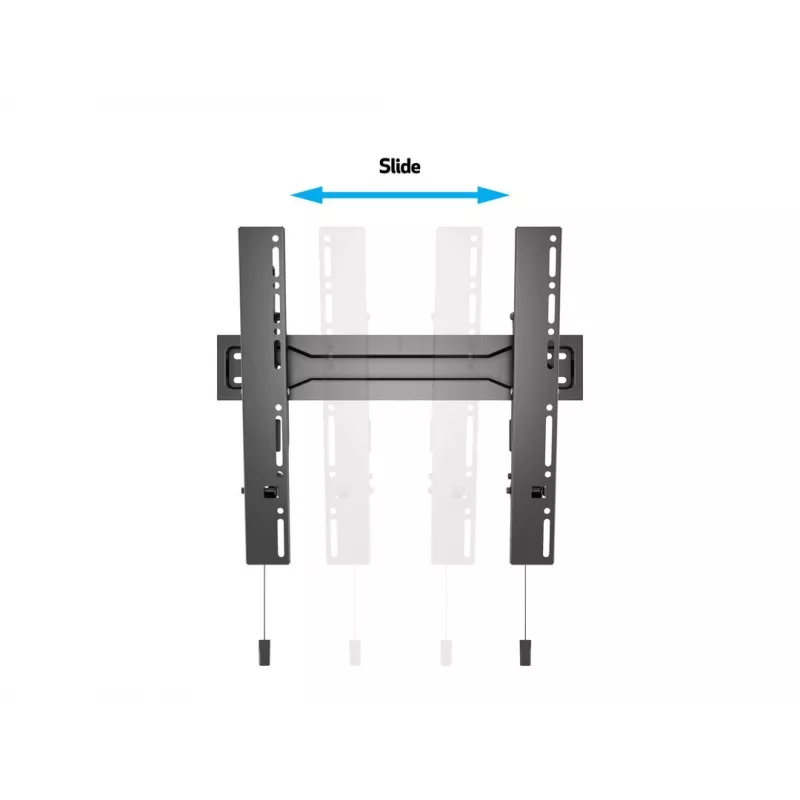 Multibrackets M VESA sieninis laikiklis Super Slim Tilt 400 MAX, 81,3 cm (32 col.), 139,7 cm (55 col.), 100 x 100 mm, 400 x 400 mm, plastikas, plienas, juoda