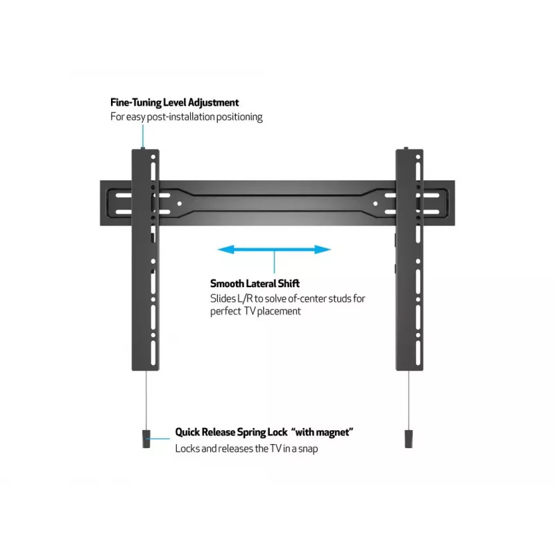 Multibrackets M VESA sieninis laikiklis Super Slim Fixed 600 MAX 35 kg 32-100 col.