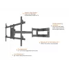 Multibrackets M ilgosios rankos TV laikiklis 1010mm HD Single 40kg 42-75 col.
