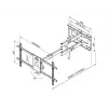 Multibrackets M ilgosios rankos TV laikiklis 1010mm HD Single 40kg 42-75 col.