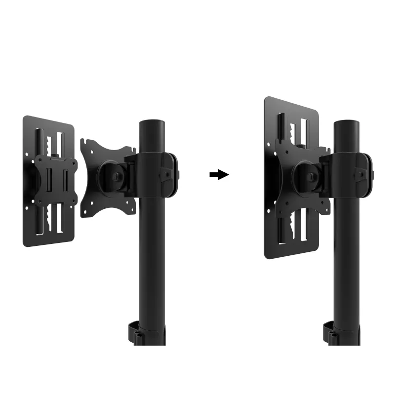 Multibrackets M VESA monitoro slankiklis juodas spaustuvas 8 kg 13–27 colių
