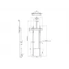 Multibrackets M motorizuotas grindinis stovas juodas 120 kg su lentyna kamerai