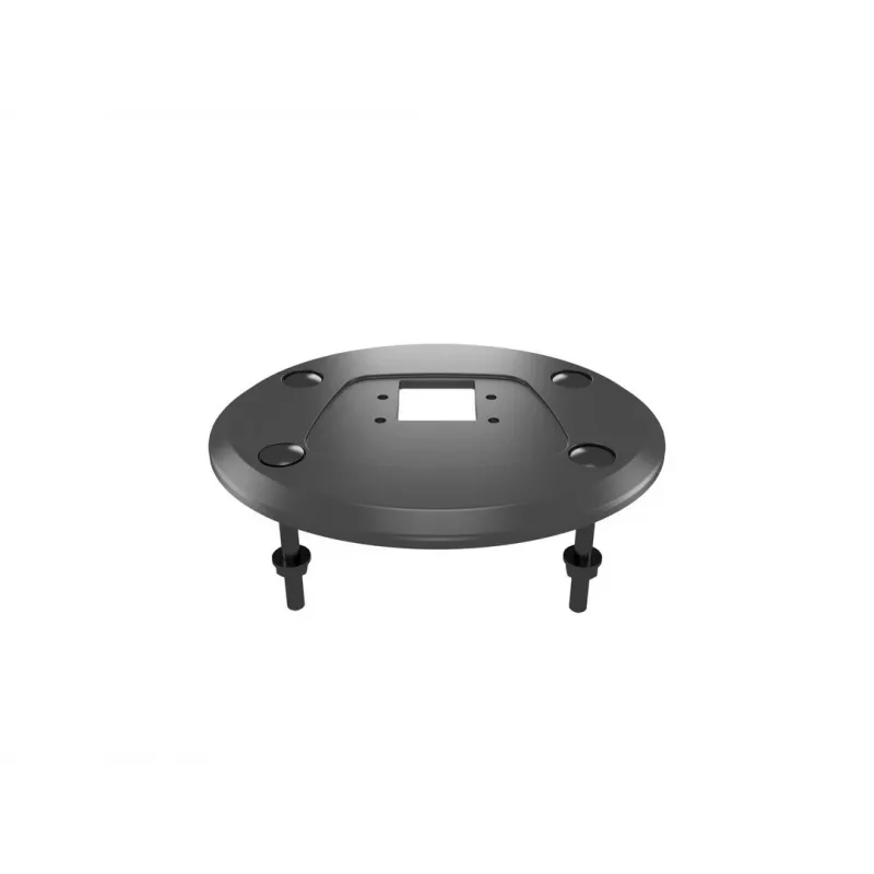 Grommet pagrindas MULTIBRACKETS M Deskmount HD — aliumininis korpusas, juodas, Ø 21 cm, H 40 mm, 500 g