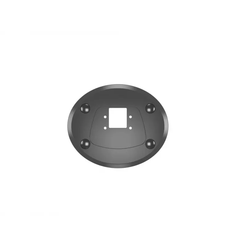 Grommet pagrindas MULTIBRACKETS M Deskmount HD — aliumininis korpusas, juodas, Ø 21 cm, H 40 mm, 500 g