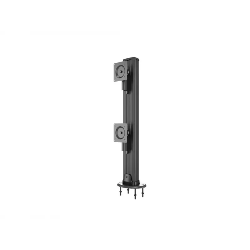 Grommet pagrindas MULTIBRACKETS M Deskmount HD — aliumininis korpusas, juodas, Ø 21 cm, H 40 mm, 500 g