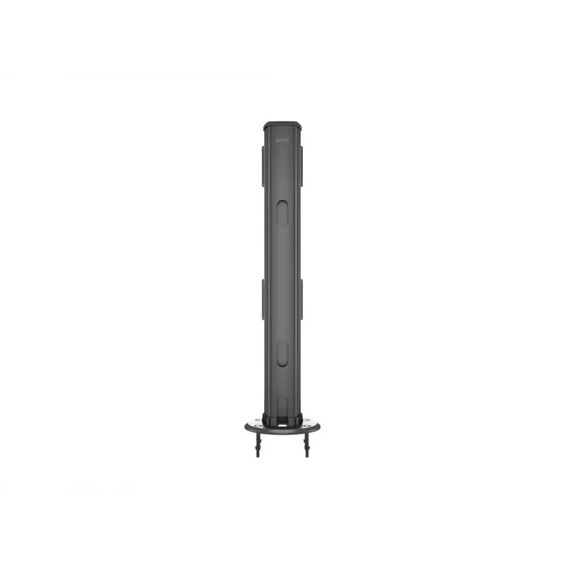 Grommet pagrindas MULTIBRACKETS M Deskmount HD — aliumininis korpusas, juodas, Ø 21 cm, H 40 mm, 500 g
