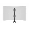 Grommet pagrindas MULTIBRACKETS M Deskmount HD — aliumininis korpusas, juodas, Ø 21 cm, H 40 mm, 500 g