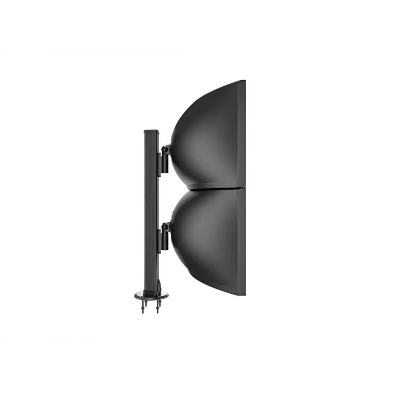 Grommet pagrindas MULTIBRACKETS M Deskmount HD — aliumininis korpusas, juodas, Ø 21 cm, H 40 mm, 500 g
