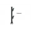 Grommet pagrindas MULTIBRACKETS M Deskmount HD — aliumininis korpusas, juodas, Ø 21 cm, H 40 mm, 500 g