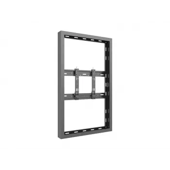 Multibrackets M Pro Series korpusas 43 colių mažas juodas plieninis gulsčias/vertikalus