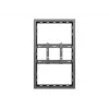 Multibrackets M Pro Series korpusas 43 colių mažas juodas plieninis gulsčias/vertikalus