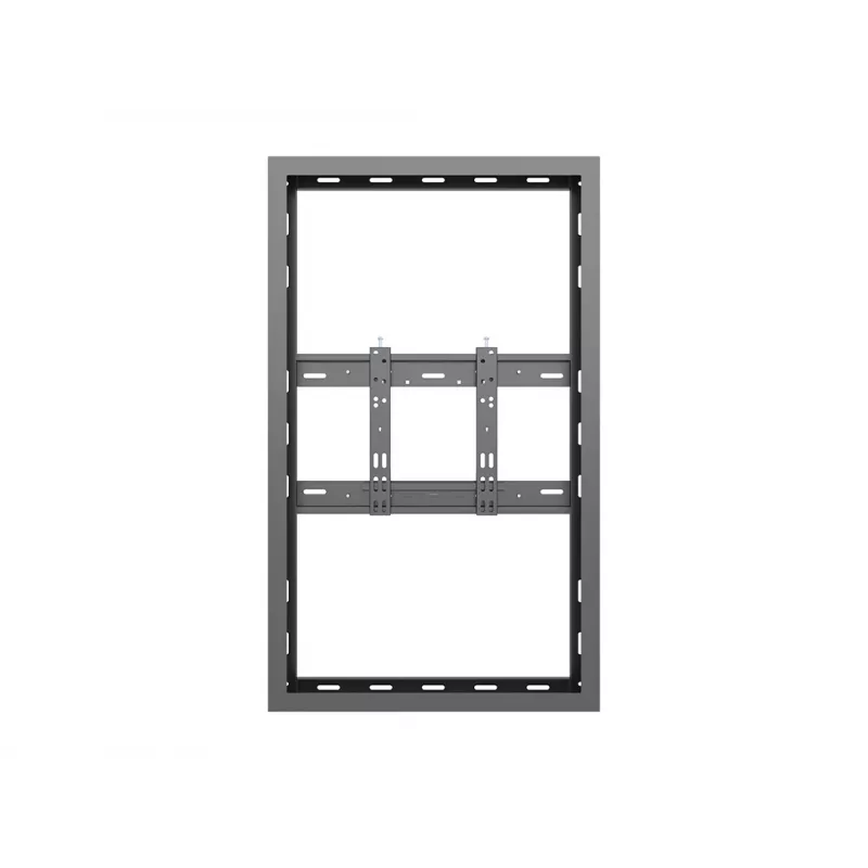 Multibrackets M Pro Series korpusas 43 colių mažas juodas plieninis gulsčias/vertikalus