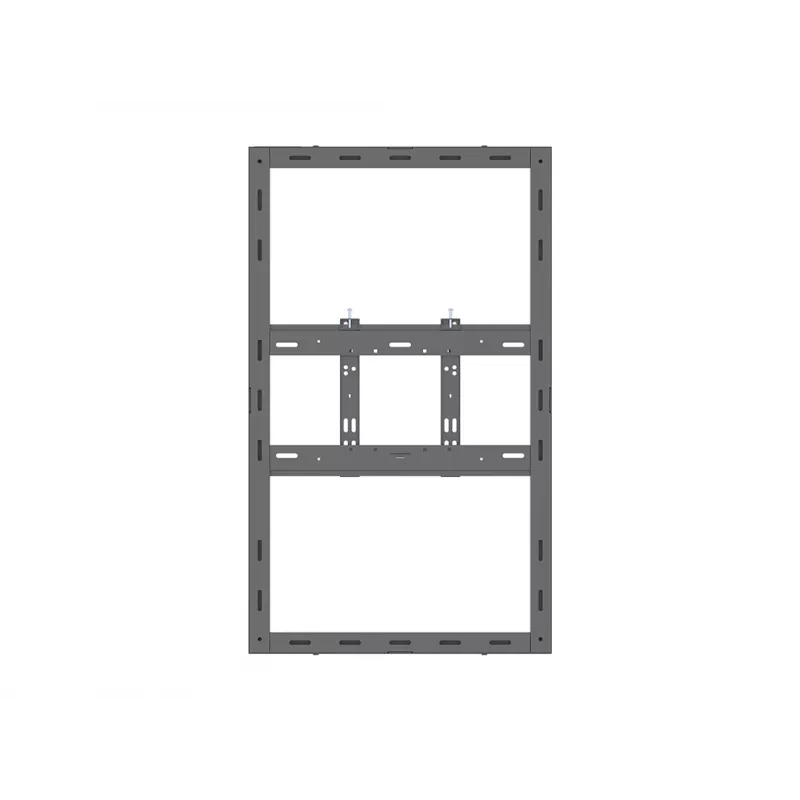 Multibrackets M Pro Series korpusas 43 colių mažas juodas plieninis gulsčias/vertikalus