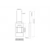 Multibrackets M Pro Series korpusas 50 colių sieninis juodas plieninis horizontaliai/vertikaliai