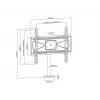 Multibrackets M VESA Bolt Down TV laikiklis ant stalo Turn 400 MAX 30 kg 23-55 col.