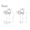 Multibrackets M Pro Series Kiosk juodas 15-32 col. 20 kg 75x75-400x400