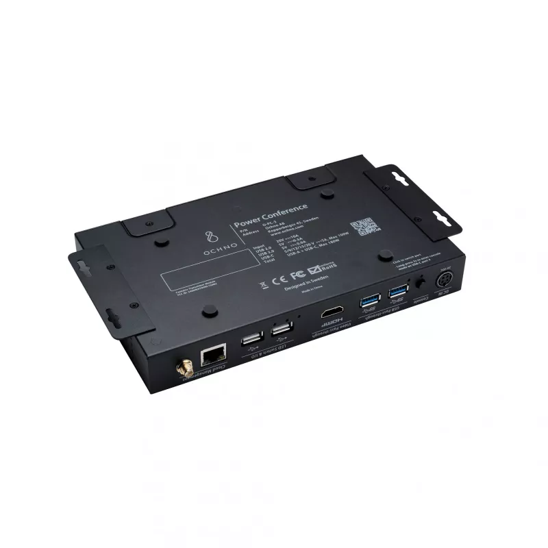Ochno Power Conference 3 Single, laidinis, USB 3.2 Gen 2 (3.1 Gen 2) Type-C, 100 W, 10/100 Mbit/s, juoda