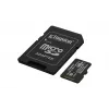 Kingston 128GB Industrial MicroSDXC atminties kortelė C10 A1 pSLC UHS-I, 100MB/s skaitymas, 80MB/s rašymas, V30/U3, juoda + SD adapteris