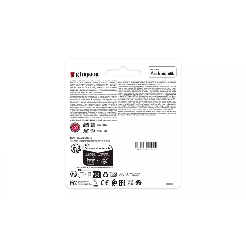Kingston 128GB Industrial MicroSDXC atminties kortelė C10 A1 pSLC UHS-I, 100MB/s skaitymas, 80MB/s rašymas, V30/U3, juoda + SD adapteris