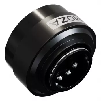 Moza greito atjungimo adapteris vairų pagrindui, R21/R16/R9, juodas, aliuminis