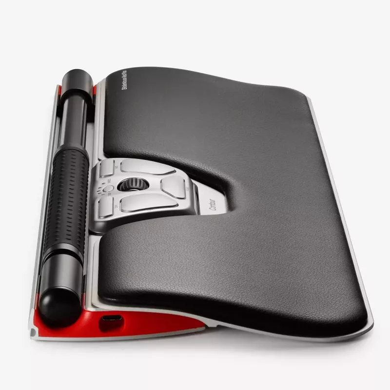 Contour Design RollerMouse Red Plus, centrinė pelė, laidinė, USB-C, ergonomiška, dešinei ir kairei rankai