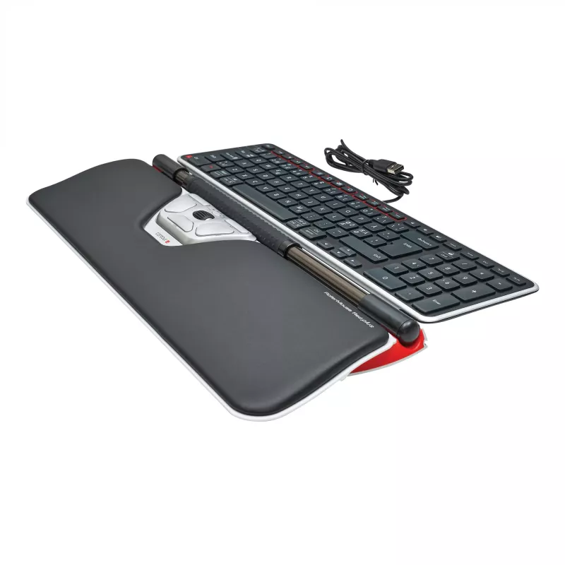 Contour Design RollerMouse Red Plus + Balance Wired pilno dydžio klaviatūra su pele, laidinė, USB, QWERTY, juoda