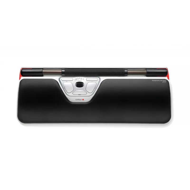 Contour Design RollerMouse Red Plus + Balance Wired pilno dydžio klaviatūra su pele, laidinė, USB, QWERTY, juoda