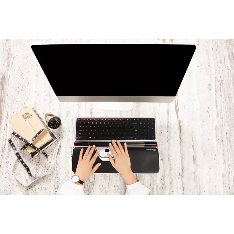 Contour Design RollerMouse Red Plus + Balance Wired pilno dydžio klaviatūra su pele, laidinė, USB, QWERTY, juoda