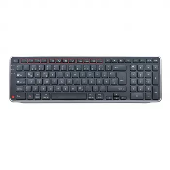 Contour Design Balance Keyboard DE, belaidė, viso dydžio (100%), RF belaidė + USB, žirkliniai jungikliai, QWERTZ, juoda