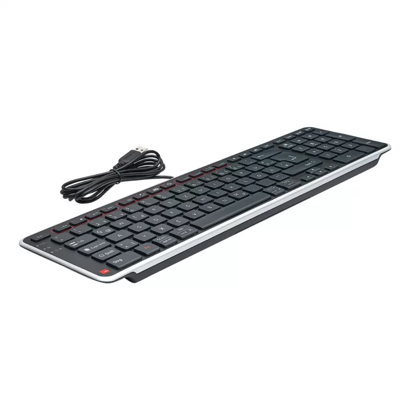 Contour Design Balance Keyboard DE, laidinis, pilno dydžio (100%), belaidis, RF belaidis + USB, QWERTZ, juoda