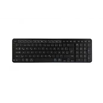 Contour Design Balance Keyboard BK Wireless-DE versija, pilno dydžio (100%), laidinis ir belaidis, RF belaidis + USB, QWERTZ, juoda