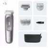 Kūno groomeris Braun Series 7 BG7550 Pilka Ličio jonų baterija