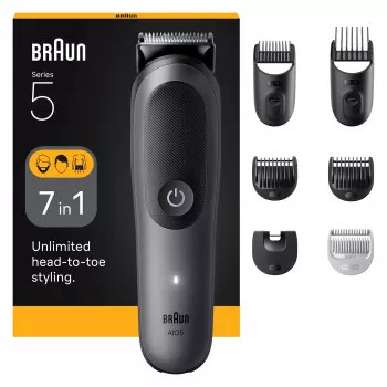 Braun AIO5520 kirpimo mašinėlė/trimeris juoda, pilka 14 Ličio jonų (Li-Ion)