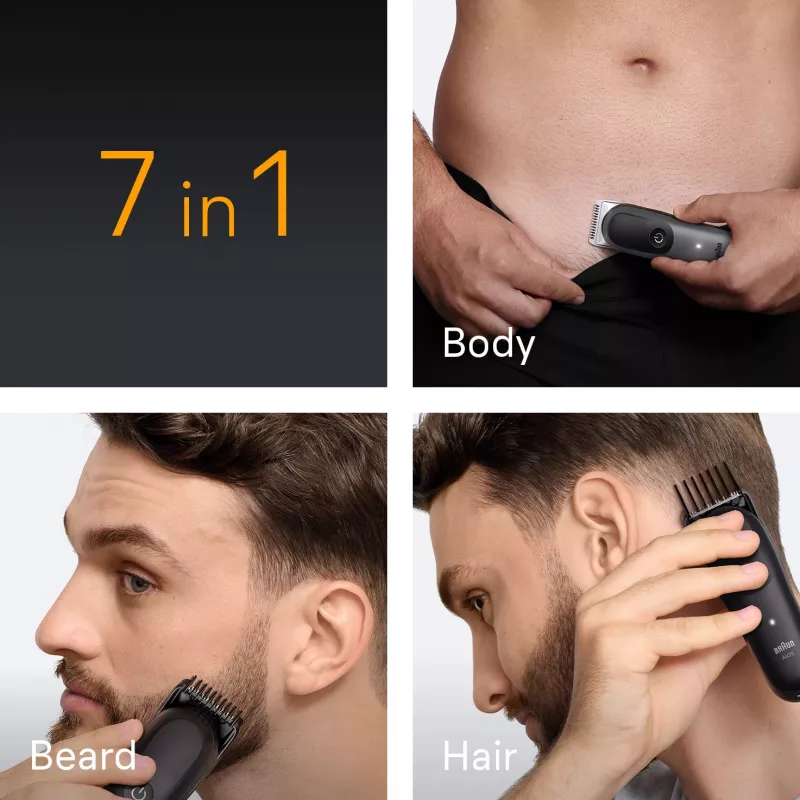 Braun AIO5520 kirpimo mašinėlė/trimeris juoda, pilka 14 Ličio jonų (Li-Ion)