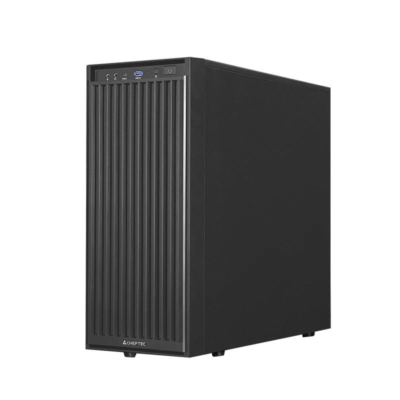 Kompiuterio korpusas CHIEFTEC BW-01B-OP Midi Tower ATX/ITX, talpina 6×3,5 colio + 4×2,5 colio, 2×5,25 colio, galinis 1×120 mm, SGCC, juodas, 200×510×465 mm