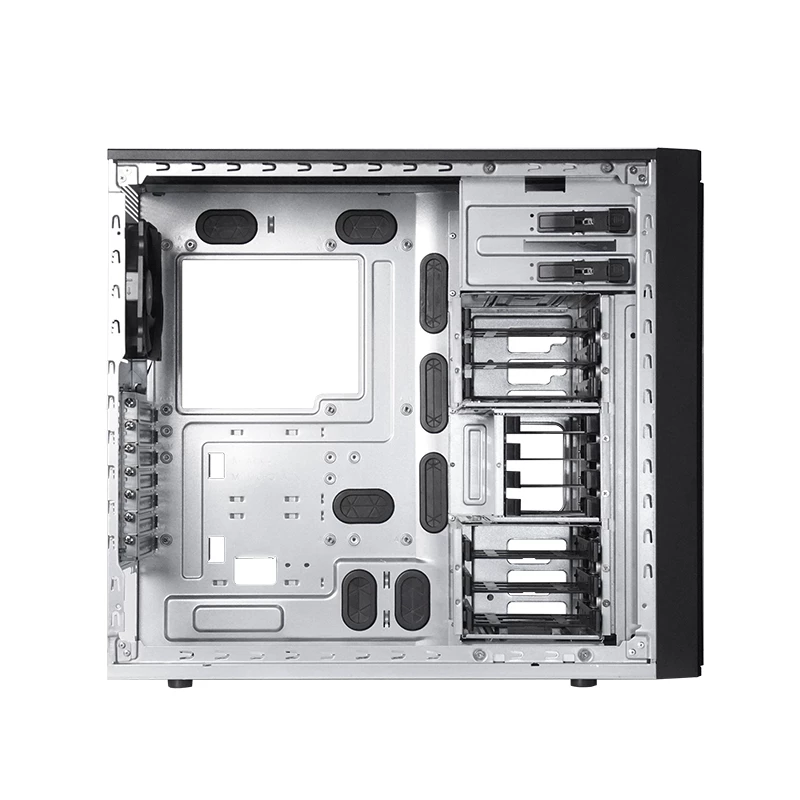 Kompiuterio korpusas CHIEFTEC BW-01B-OP Midi Tower ATX/ITX, talpina 6×3,5 colio + 4×2,5 colio, 2×5,25 colio, galinis 1×120 mm, SGCC, juodas, 200×510×465 mm