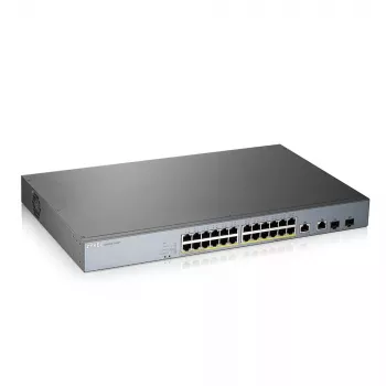 Zyxel GS1350-26HP-EU0101F valdomas L2 gigabitinės Ethernet jungiklis su PoE (24 prievadai)