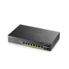 Zyxel GS2220-10HP-EU0101F tinklo jungiklis valdomas L2 Gigabit Ethernet (10/100/1000) Power over Ethernet (PoE) Juodas