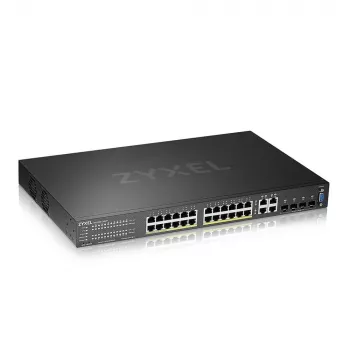 Zyxel GS2220-28HP-EU0101F valdomas tinklo jungiklis L2 Gigabit Ethernet (10/100/1000) Power over Ethernet (PoE) juodas