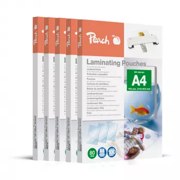 Peach 510033 laminavimo maišeliai A4 500 vnt.