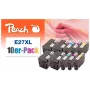 Peach 0F319986 kasetė su rašalu 10 vnt. Juoda, Žydra, Purpurinė, Geltona