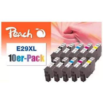 Peach 0F319987 kasečių rinkinys 10 vnt. Juoda, Žydra, Violetinė, Geltona