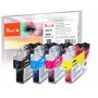 Kasečių rinkinys Peach PI500-238 4 vnt. Juoda, Žydra, Violetinė, Geltona