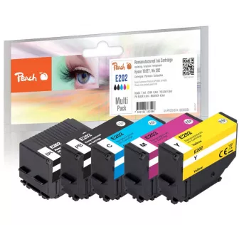 Peach PI200-674 kasetė 5 vnt. Suderinama Standartinės Talpos Juoda, Žydra, Purpurinė, Geltona