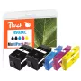 Peach PI300-865 kasetė 5 vnt. Didelės talpos (XL) Juoda, Žydra, Purpurinė, Geltona