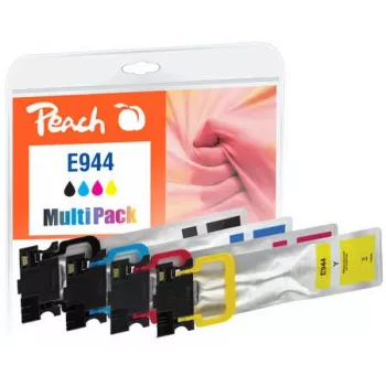 Peach PI200-786 kasetė su rašalu 4 vnt. Suderinama Juoda, Žydra, Rausva, Geltona