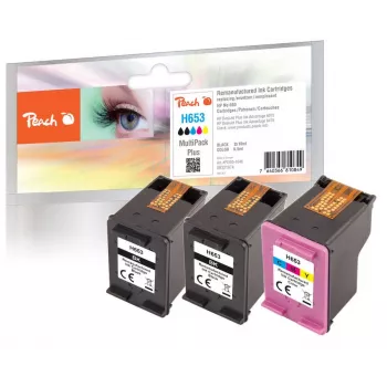 Peach PI300-1046 kasetė 3 vnt. Suderinama Standartinė talpa Juoda, Žydra, Purpurinė, Geltona