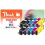 Peach PI100-437 kasetė 10 vnt. Suderinama Extra (Super) High Yield juoda, žydra, purpurinė, foto mėlyna, geltona